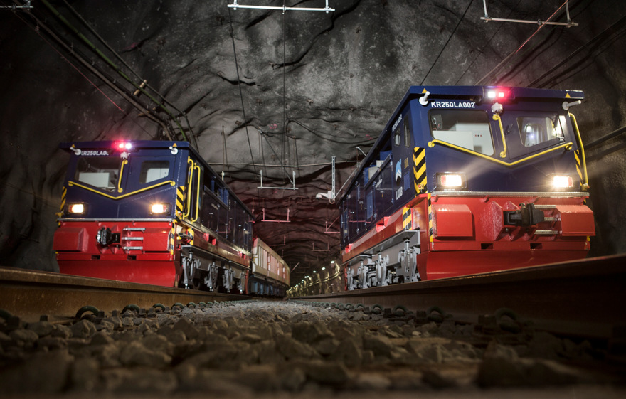 Underground train, Minetec, LKAB, Boliden